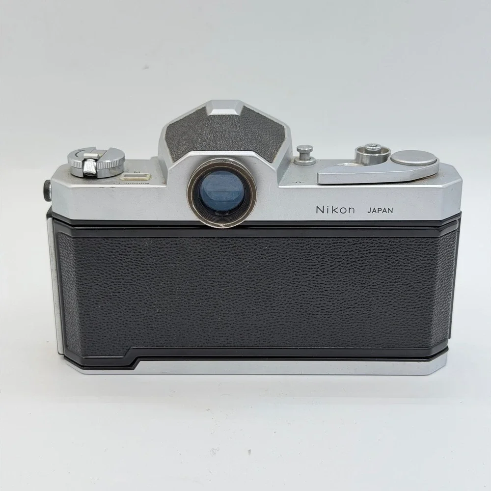 Nikon Nikomat FTN 35mm SLR Film Camera Body Silver Black Made in Japan Working